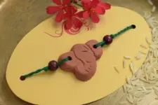 Terracotta ❂ Handmade . Rakhi { g }